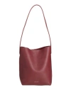 Mansur Gavriel Small Everyday Cabas Leather Tote In Red