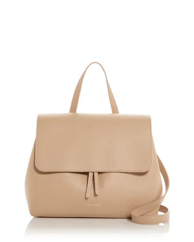 Mansur Gavriel Soft Lady Leather Top Handle Bag In Sand