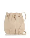 Mansur Gavriel Soft Leather Mini Bucket Bag In White