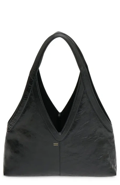 Mansur Gavriel Soft M Leather Tote In Black