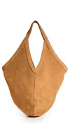 Mansur Gavriel Soft Medium Hobo Bag Caramel In Caramel
