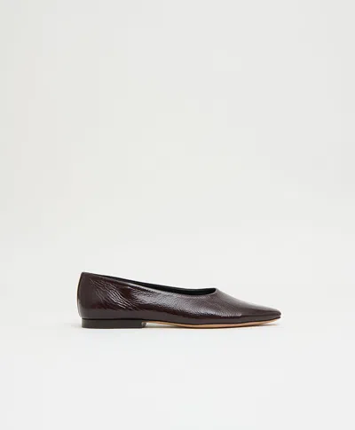 Mansur Gavriel Soft Point Flat In Animal Print