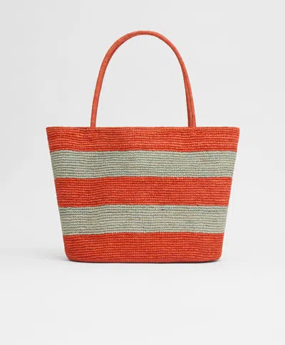 Mansur Gavriel Sole Tote In Pomodoro/baby Blue