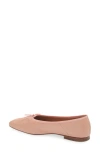 Mansur Gavriel Square Toe Ballerina Flat In Cipria
