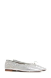 Mansur Gavriel Dream Woman Ballet Flats Silver Size 8 Leather In Multi