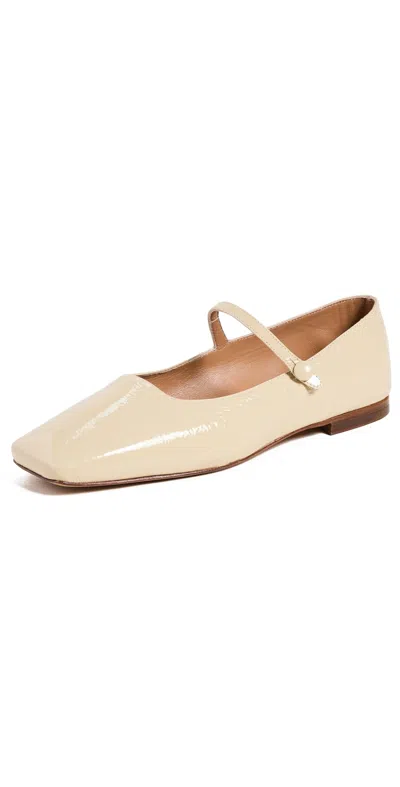 Mansur Gavriel Square Toe Mary Jane Flats Jasmine Naplak