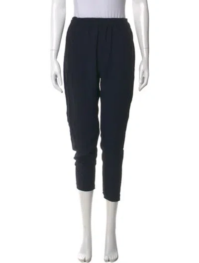Pre-owned Mansur Gavriel Straight Leg Pants In Blue