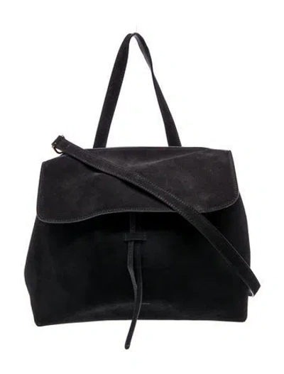 Pre-owned Mansur Gavriel Suede Backpack In Black