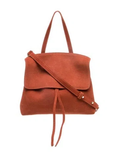 Pre-owned Mansur Gavriel Suede Backpack In Brown