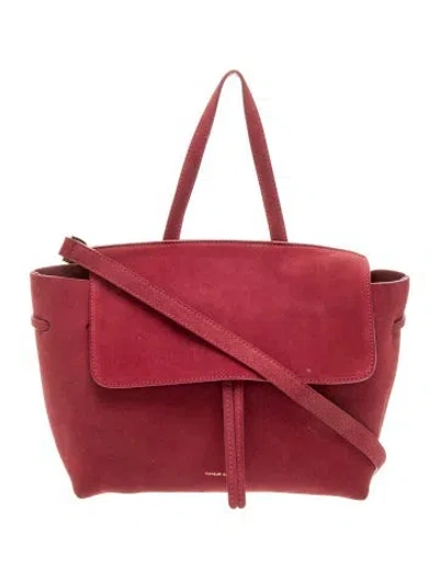 Pre-owned Mansur Gavriel Suede Lady In Burgundy