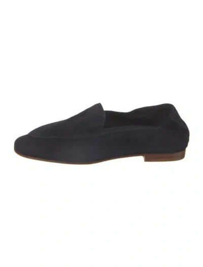 Pre-owned Mansur Gavriel Suede Loafers In Blue