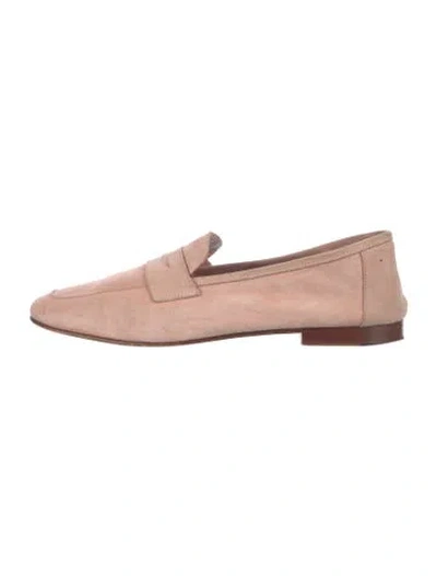 Pre-owned Mansur Gavriel Suede Loafers In Neutrals