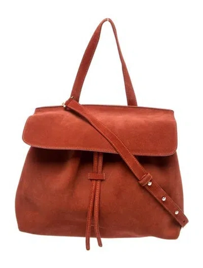 Pre-owned Mansur Gavriel Suede Shoulder Bag In Brown