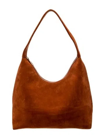 Pre-owned Mansur Gavriel Suede Shoulder Bag In Brown