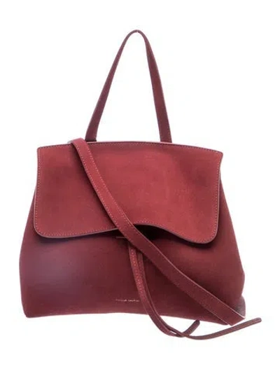 Pre-owned Mansur Gavriel Suede Top Handle Bag In Multi
