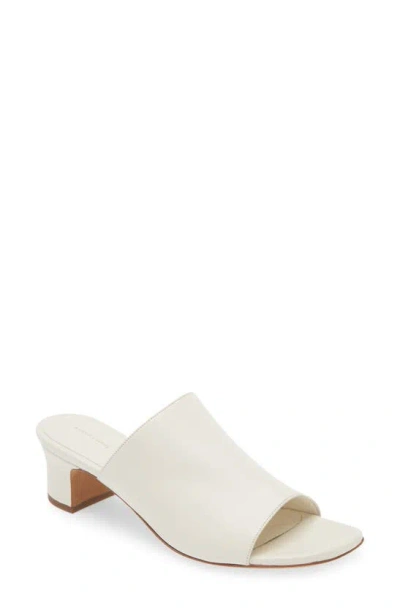 Mansur Gavriel Sun Slide Sandal In Bianca