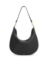 Mansur Gavriel Swing Leather Bag In Black