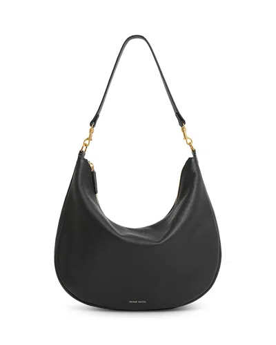 Mansur Gavriel Swing Leather Bag In Black