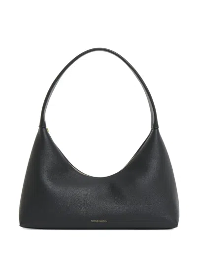 Mansur Gavriel Top-handle Leather Shoulder Bag In Black