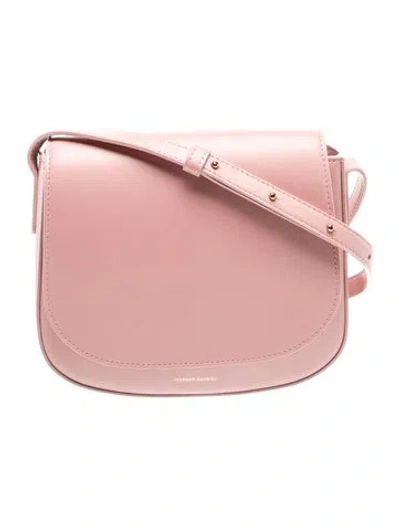 Pre-owned Mansur Gavriel Vegetarian Leather Crossbody Bag In Pink