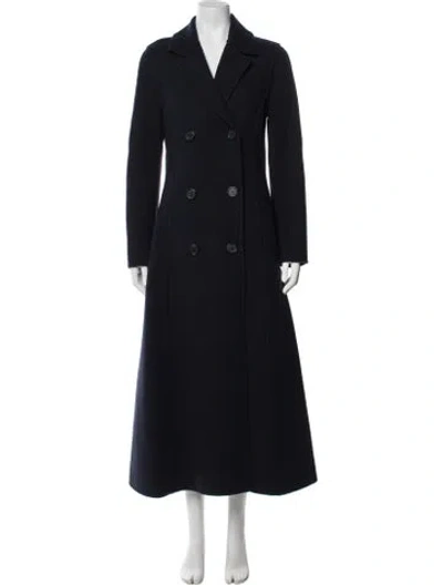 Pre-owned Mansur Gavriel Virgin Wool Coat In Blue