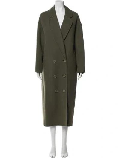 Pre-owned Mansur Gavriel Virgin Wool Coat In Green