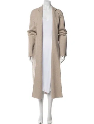 Pre-owned Mansur Gavriel Virgin Wool Coat In Neutral