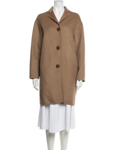 Pre-owned Mansur Gavriel Virgin Wool Coat In Neutrals