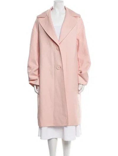 Pre-owned Mansur Gavriel Virgin Wool Coat In Pink