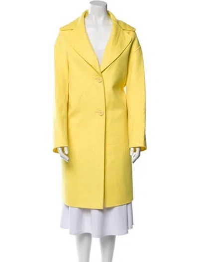 Pre-owned Mansur Gavriel Virgin Wool Coat In Yellow