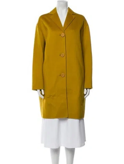 Pre-owned Mansur Gavriel Virgin Wool Jacket In Yellow
