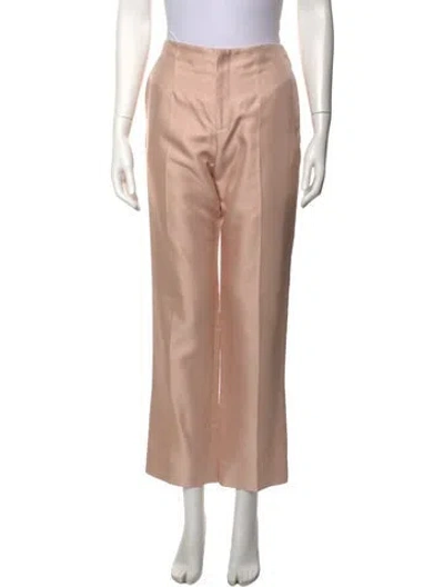 Pre-owned Mansur Gavriel Wide Leg Pants In Pink