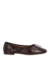 Mansur Gavriel Woman Ballet Flats Chocolate Brown Size 8 Leather In Burgundy