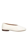 Mansur Gavriel Woman Ballet Flats White Size 8 Leather