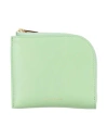Mansur Gavriel Woman Coin Purse Light Green Size - Leather In Green