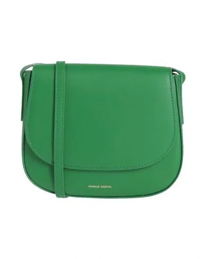 Mansur Gavriel Woman Cross-body Bag Green Size - Leather