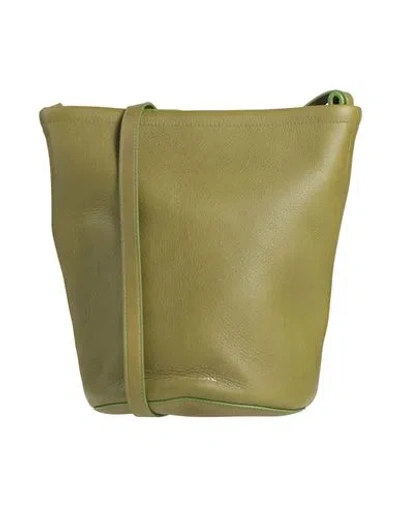 Mansur Gavriel Woman Cross-body Bag Military Green Size - Leather