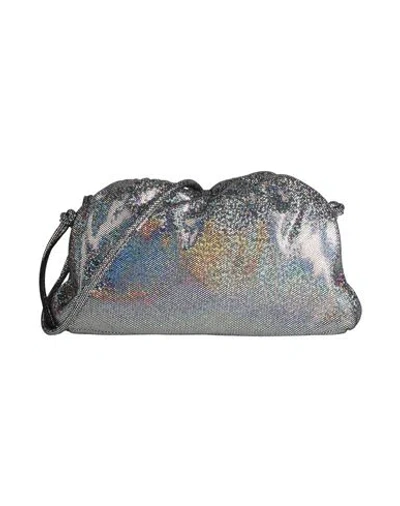 Mansur Gavriel Woman Cross-body Bag Silver Size - Textile Fibers
