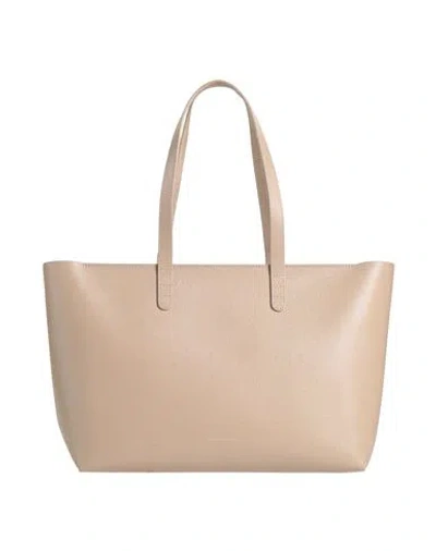 Mansur Gavriel Woman Handbag Beige Size - Leather In Sand
