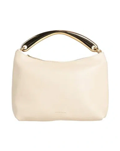 Mansur Gavriel Woman Handbag Beige Size - Leather In Sand