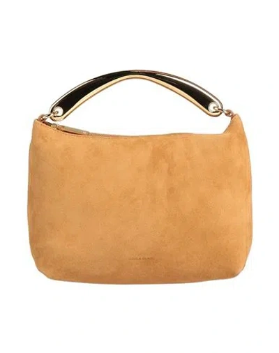 Mansur Gavriel Woman Handbag Camel Size - Leather In Sand