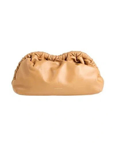 Mansur Gavriel Woman Handbag Camel Size - Leather In Sand