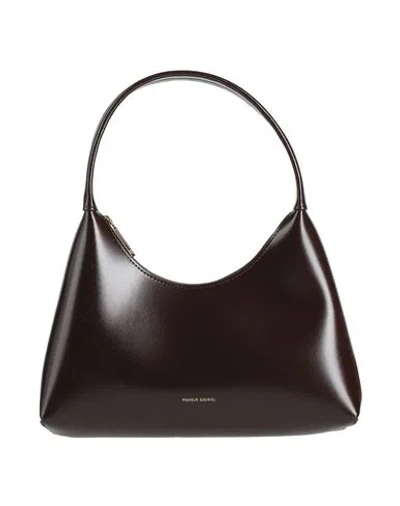 Mansur Gavriel Woman Handbag Dark Brown Size - Leather