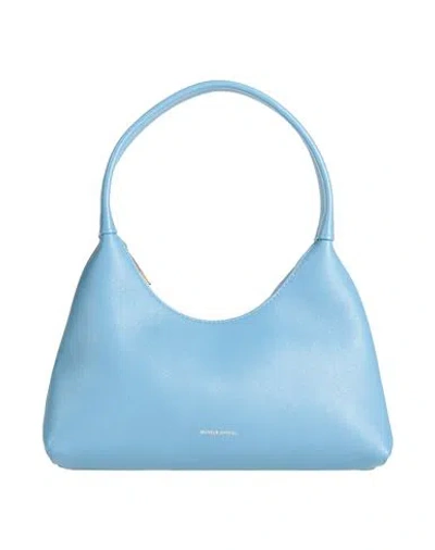 Mansur Gavriel Woman Handbag Light Blue Size - Leather