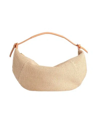 Mansur Gavriel Woman Handbag Sand Size - Cotton, Polyamide, Cow Leather