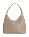 Mansur Gavriel Woman Handbag Taupe Size - Leather In Gray