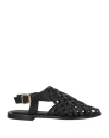 Mansur Gavriel Woman Sandals Black Size 8 Leather In Black