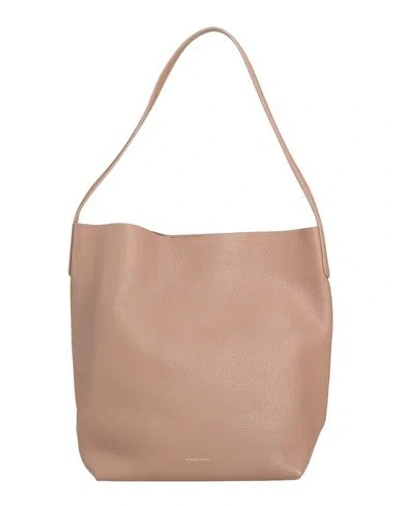 Mansur Gavriel Woman Shoulder Bag Brown Size - Leather