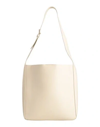 Mansur Gavriel Woman Shoulder Bag Ivory Size - Cow Leather In White