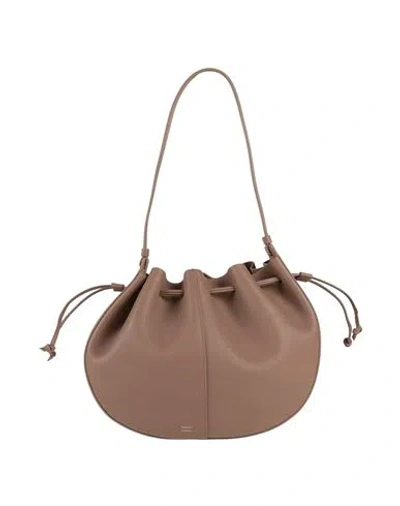 Mansur Gavriel Woman Shoulder Bag Light Brown Size - Leather